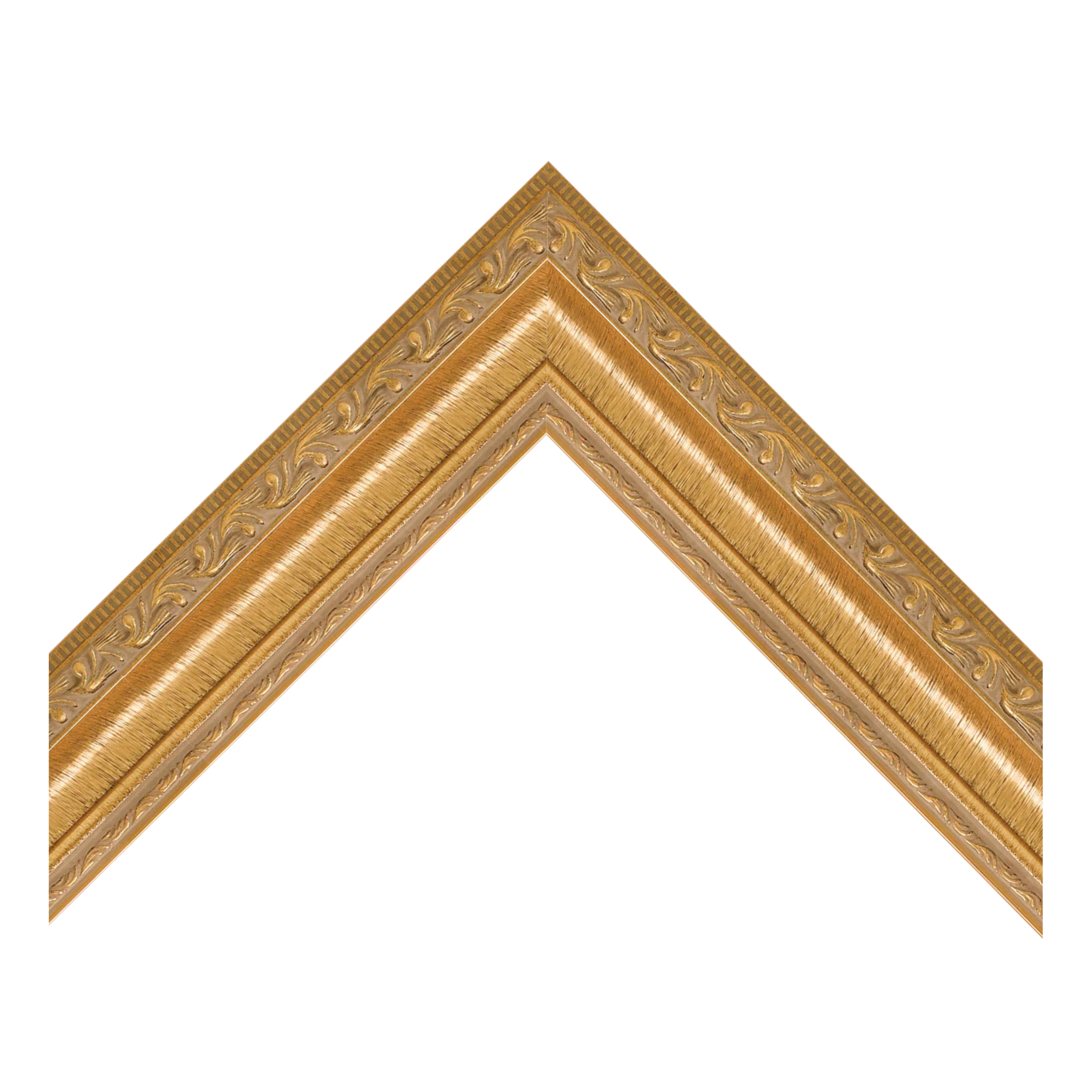 024 - 2" Classic Paneled Ornamental - Gold