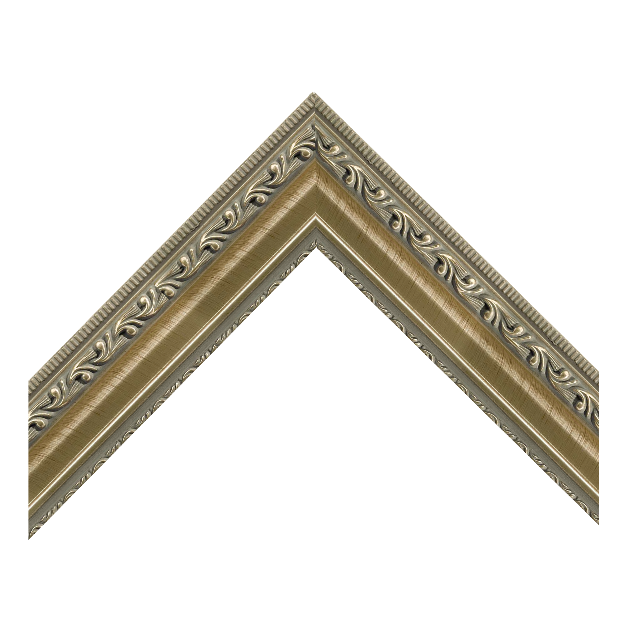 024 - 2" Classic Paneled Ornamental - Silver