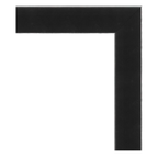 267 - 1 7/8" Silver Edged Square - Black