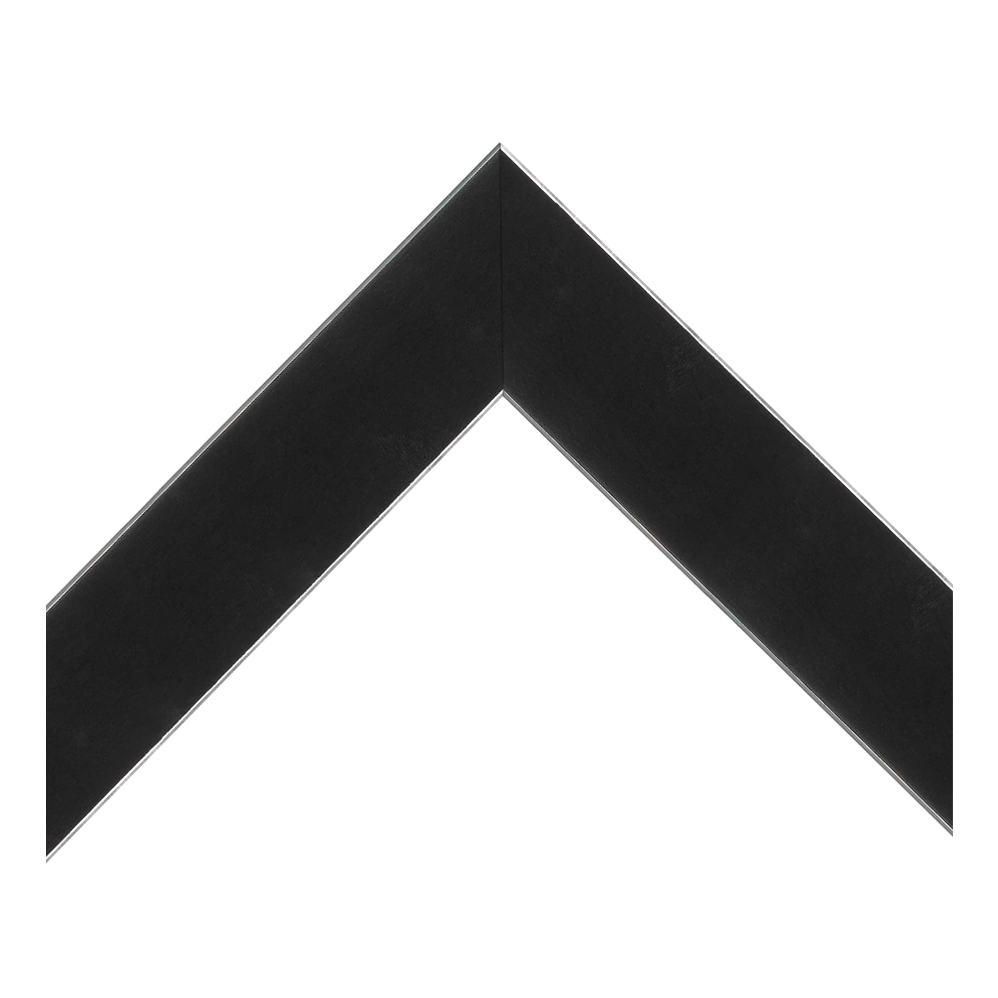 267 - 1 7/8" Silver Edged Square - Black