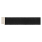 267 - 1 7/8" Silver Edged Square - Black